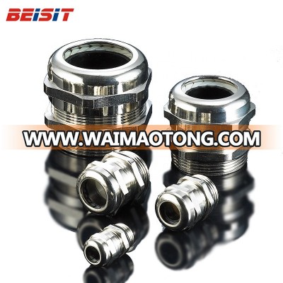 Get Free Samples High Quality NPT Nickel Plated Brass Metal Cable Gland for Wire Connector